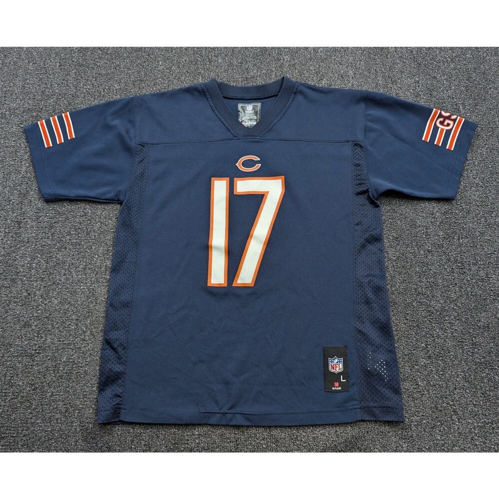 NFL Team Apparel Youth Chicago Bears #17 Alshon Jeffery Blue Jersey Size L 14/16